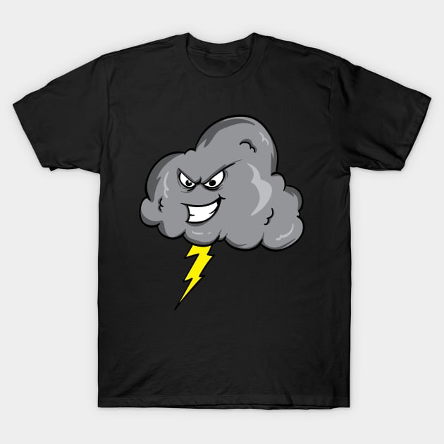 Bad Thunderstorm / Thundercloud T-Shirt by Shirtjaeger